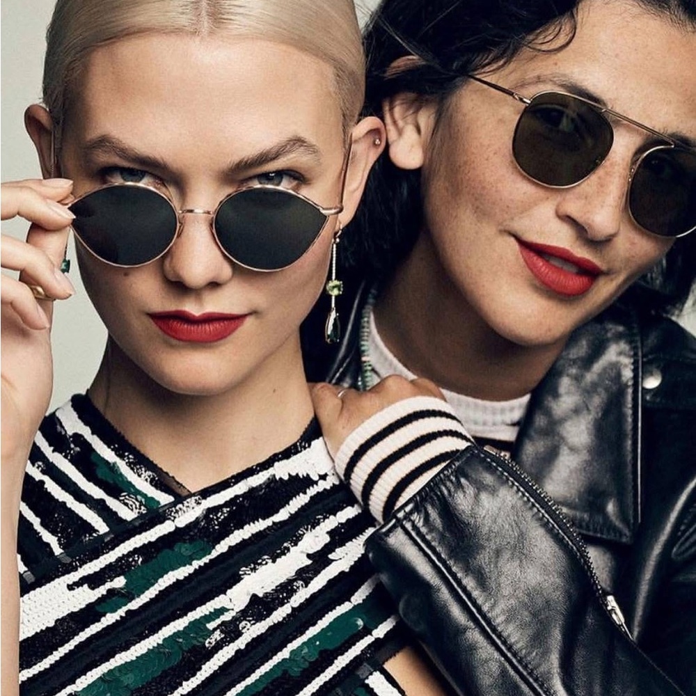 SOLD - AHLEM Place des Alpes Champagne Gold Cat Eye Sunglasses — Rosy Brwn Lens - Picture 15 of 15